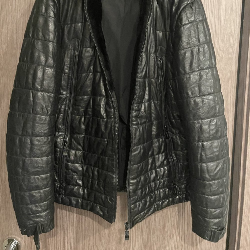 Leather Winter Jacket - XL